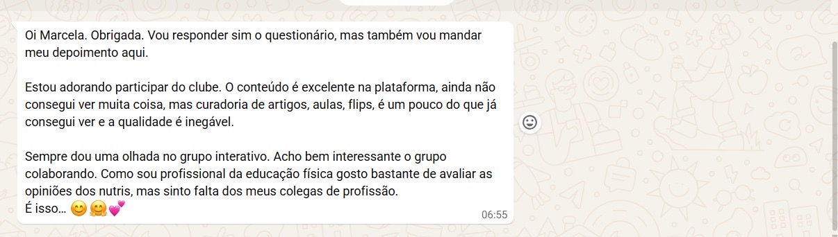 Depoimento real de membro do CCAFE