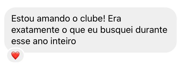 Print de depoimento espontâneo de membro do CCAFE